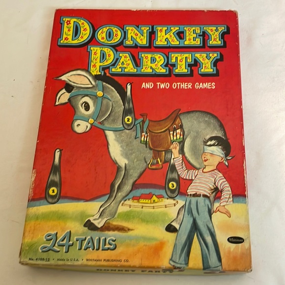 Other - Pin the tail on the donkey game vintage